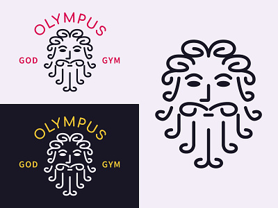 Olympus branding club color design graphicdesign gym illustration illustrator logo logo design minimal vector webdesign webdesigner zeus