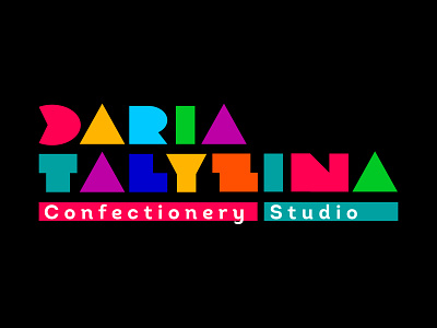 Daria Talyzina brand brand design brand identity branding confectionery font identity lettering logo logotype