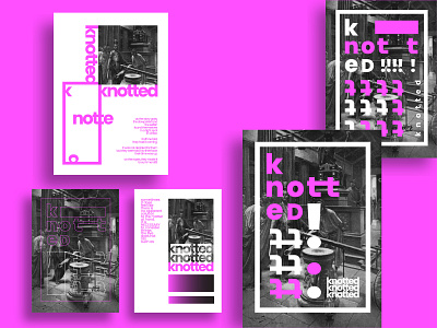 Knotted design exercise helvetica neue layout poster design posters