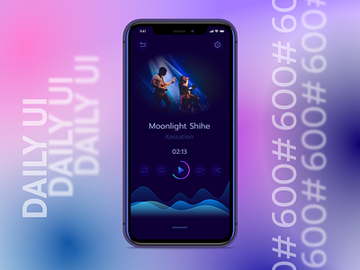 #009. Music Player 🎶 app dailyui design interface mobile app music music app music player ui ux