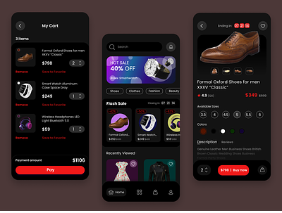 #012. E-Commerce Shop app dailyui design interface mobile app shop ui ux