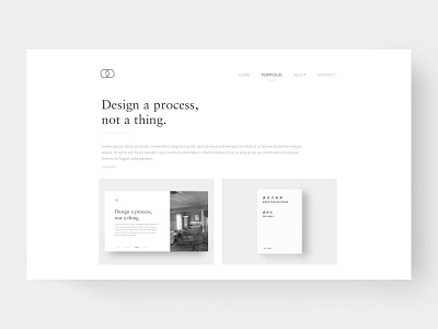 Make Design None clean meaningful minimal personal portfolio resume web website white