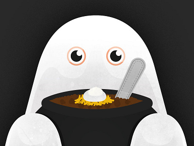 Chili Cook-off & Costume Contest chili ghost illustration vector