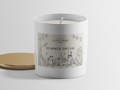 Hand drawn illustrations for candle labels