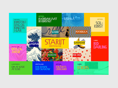 Online Art Magazine STARUT early phase mockup