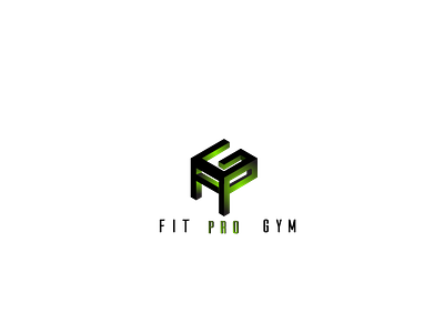 Logo Fit Pro Gym 3d logo bold branding design graphic design icon logo logodesign typography