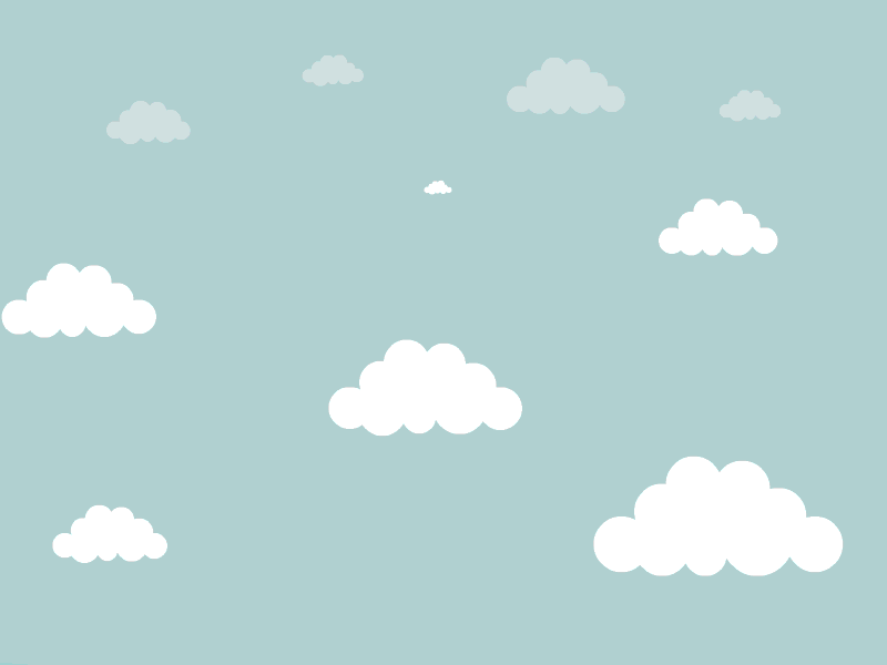 Head in the Clouds clouds loop animation mindfulness