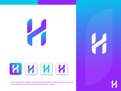 H letter logo design