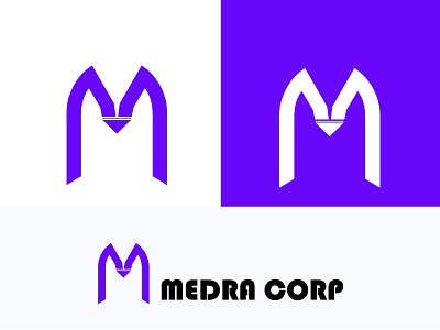 M latter  logo design