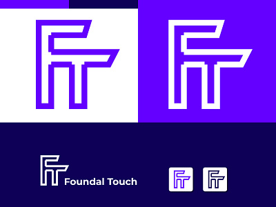 F + T letter mark logo app icon brand identity branding company logo illustration latter logo latter mark logo logo design logo designer logo mark modern logo modern logos