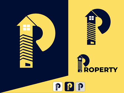 P Modern Letter Logo - Real Estate logo app icon brand identity branding company logo design dribbble best shot dribble popular illustration latter logo latter mark logo logo colection logo folio modern logo p latter logo real estate logo design trends logo 2020