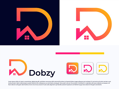 D Letter Modern logo - Real Estate Logo Design app icon brand identity branding company logo dribbble best shot illustration letter logo letter logo design letter mark logo modern logo monograme logo trends logo 2020