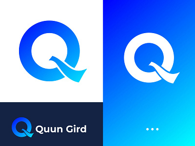 Q Initial Letter Mark Logo Design - Modern logo - letter logo