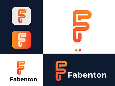 F Modern Logo Design - Letter Mark - abstract logo - minimalist