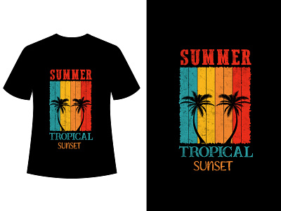 Summer Vintage and Retro Tshirt design