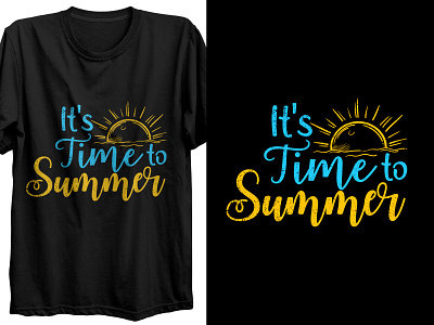 Typography Summer and Vacation T-shirt