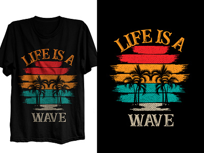 Vintage Summer Vacation T-shirt Design