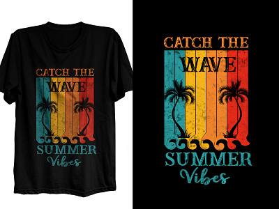 Summer/Vacation - Vintage - Retro T-shirt Design