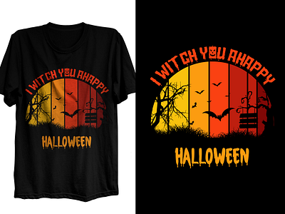Halloween Vintage Typography T-shirt design halloween2022 halloweencostume horror october pumpkin spooky spookyseason t shirt tshirt vector