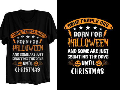 Halloween Typography T-shirt Design