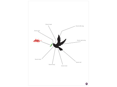 Dove anatomy! aminelahi graphic design illustration iranian graphic designer iranian graphic designers movie poster onish aminelahi persian graphic designer poster social poster اونیش امین الهی