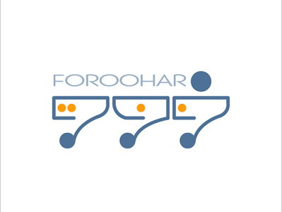 Foroohar  ( faravahar ) carpet, logo (FARSI-Persian type)