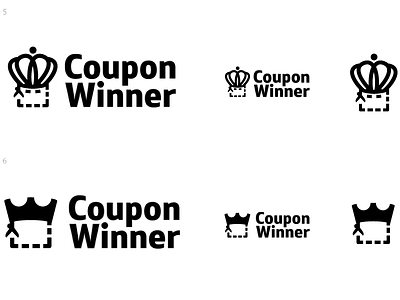 Coupon Winner Logo Concept branding coupon identity logo
