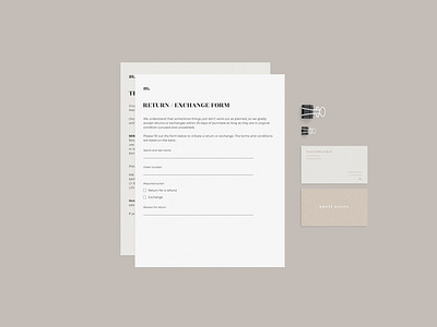 Brand identity. Documents deisgn