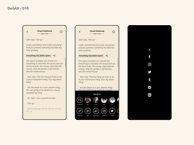 Daily UI - 010: Social Share