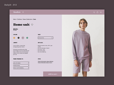 Daily UI - 012: E-Commerce Shop