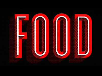 Food Type font food typography word