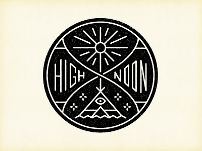 High Noon Camp Badge badge camping logo