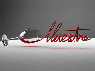 Maestro Wine Typography render typography wine