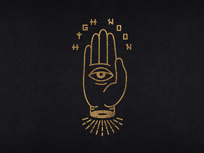 High Noon Palm eye hand high icon illustration noon