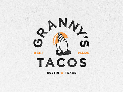 Granny's Tacos lockup logo tacos