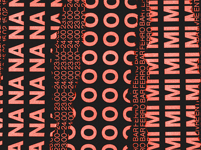 NA O MI Poster artwork club poster design typogaphy
