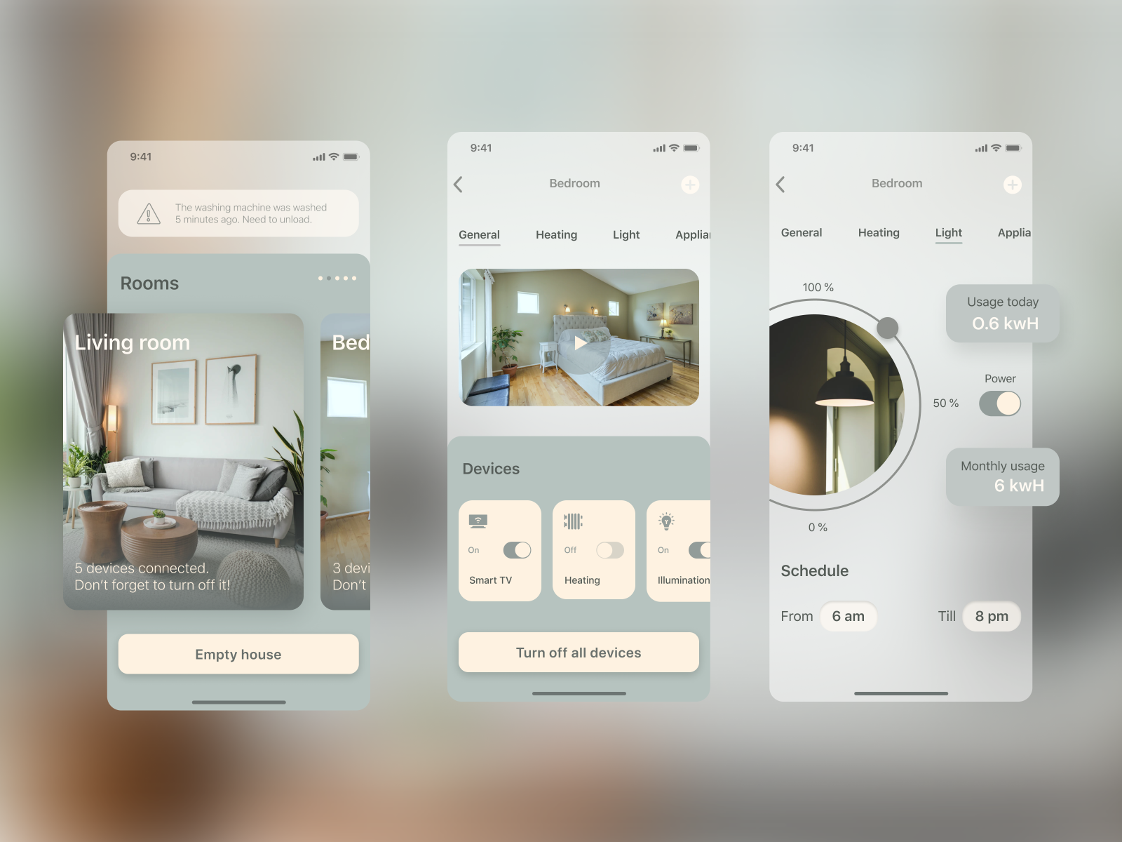 Smart Home App By Marina Shestmintseva On Dribbble   Group 36 4x 