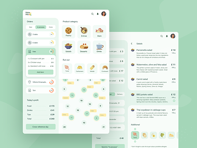 Restaurant Admin Panel app app development company booking concept delivery delivery service finance food interface menu mobile nutrition order restaurant tablet takeaway ui