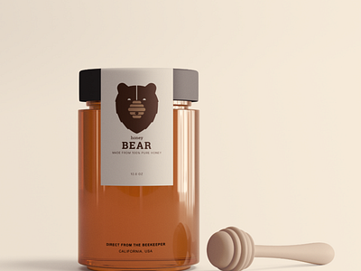 Honey Bear Product Design & Brand Identity Design adobe xd brand identity branding design illustration logo marketing product design ui uidesign uxdesign webdesign