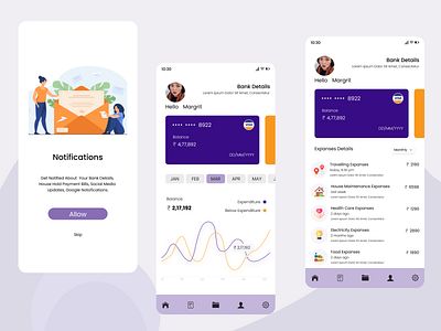 Expanses Details account banking design expanses icon illustration notification typography ux