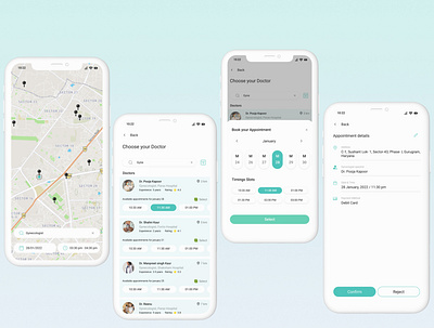 Appointment booking app design ux