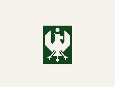Eagle branding design flat icon illustration logo minimal