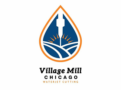 Village Mill Waterjet Cutting Logo