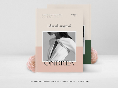 Ondrea Editorial Imagebook a4 adobe advertising branding catalog catalogue clean fashion indesign lookbook magazine minimalist modern print print design printable printing professional template us lettter