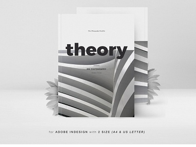 Theory BW Photography Portfolio a4 adobe advertising branding catalog catalogue clean fashion indesign lookbook magazine minimalist modern print print design printable printing professional template us lettter