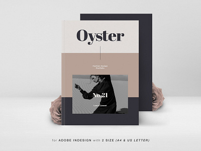 Oyster Fashion Design Portfolio a4 adobe advertising branding catalog catalogue clean fashion indesign lookbook magazine minimalist modern print print design printable printing professional template us lettter