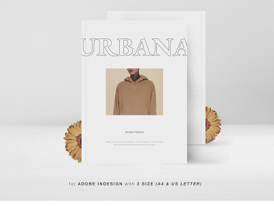 Urbana Fashion Magazine a4 adobe advertising branding catalog catalogue clean fashion indesign lookbook magazine minimalist modern print print design printable printing professional template us lettter