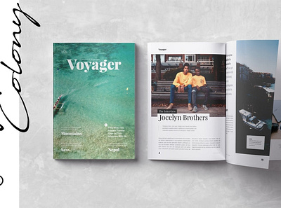 Voyager Magazine a4 adobe annual annual design annual report branding brochure indesign magazine print print design printable printing project project proposal report report design report template template us lettter