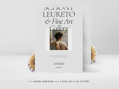 Schonfeld Artist Portfolio a4 adobe advertising branding catalog catalogue clean fashion indesign lookbook magazine minimalist modern print print design printable printing professional template us lettter