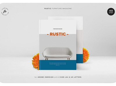 Rustic Furniture Magazine a4 adobe catalog clean colorful company indesign magazine minimalist modern photography pitch deck portfolio print printable professional studio template us letter usletter